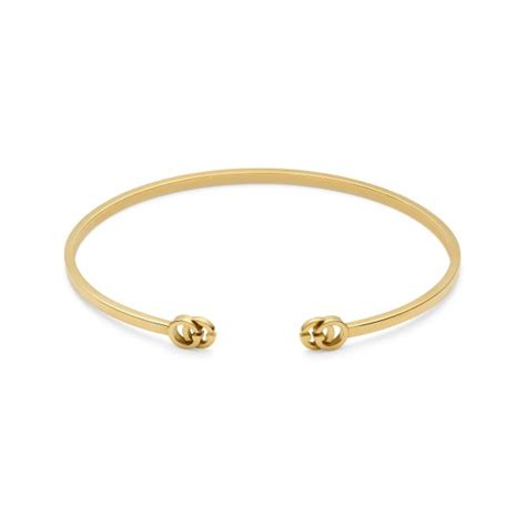 bracciale rigido gucci in oro ovale anni 60